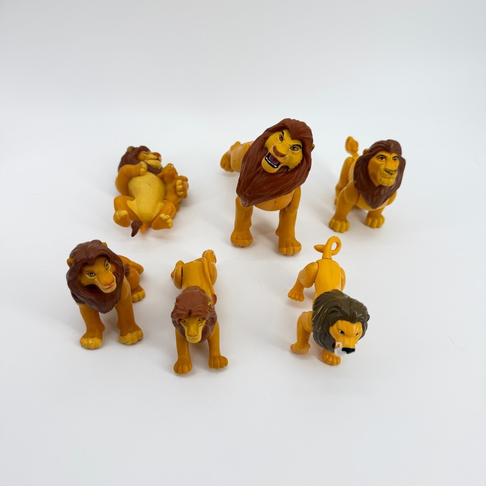 Lot of 6! Vintage 1990's Lion King Toys Vintage Disney Toys Figures